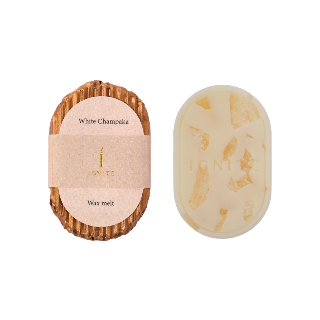 White Champaka wax melts