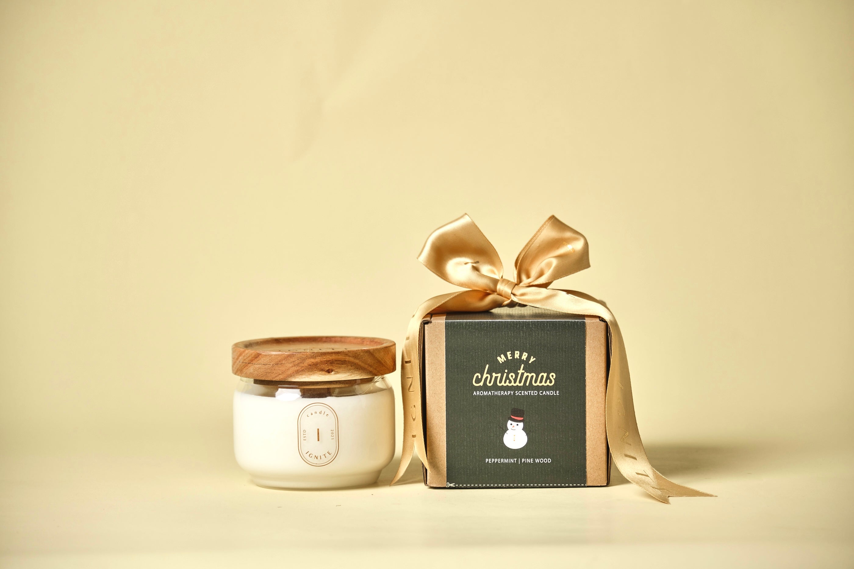 Christmas scented candle