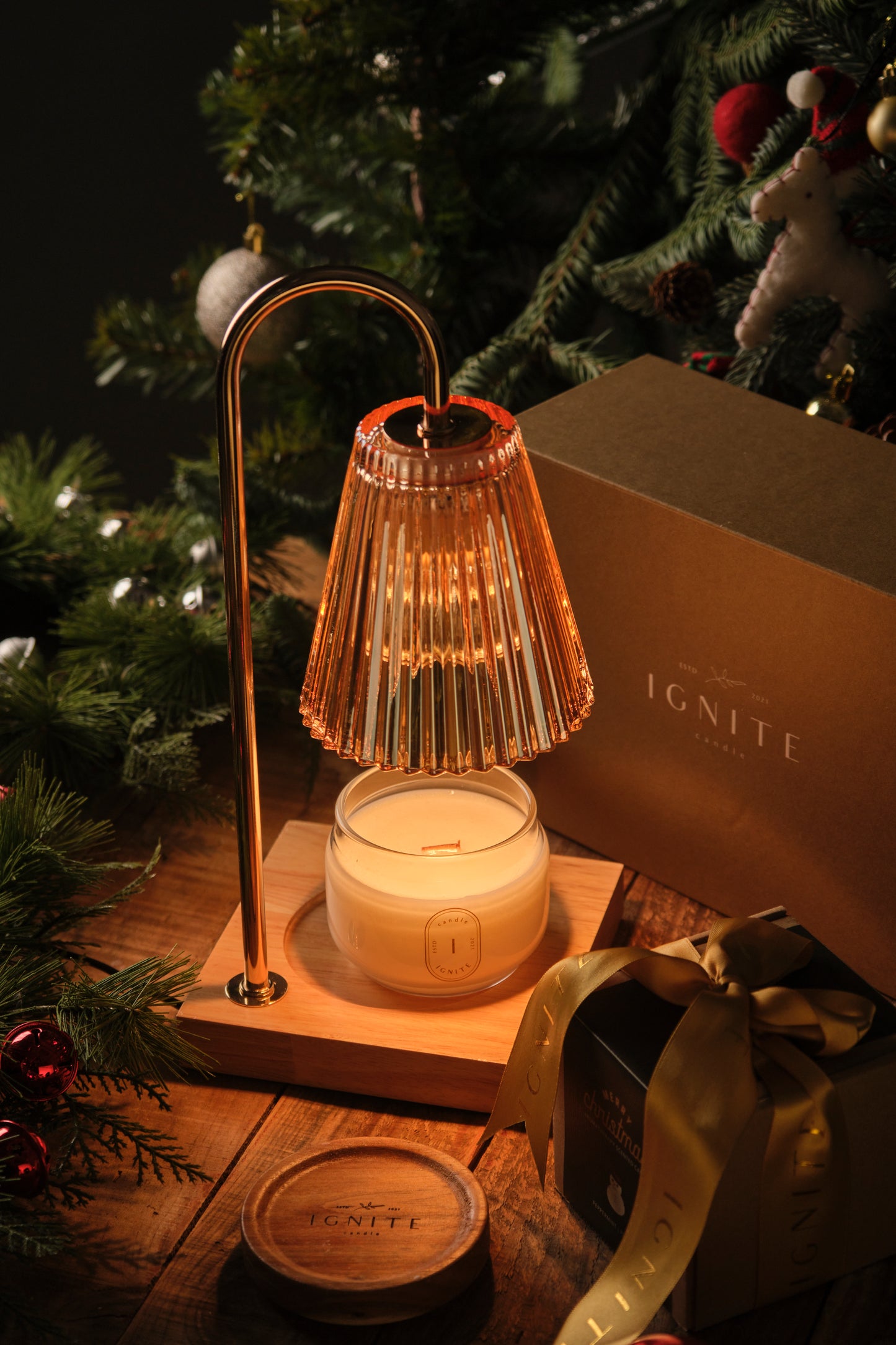 Candle warmer aromatherapy gift set