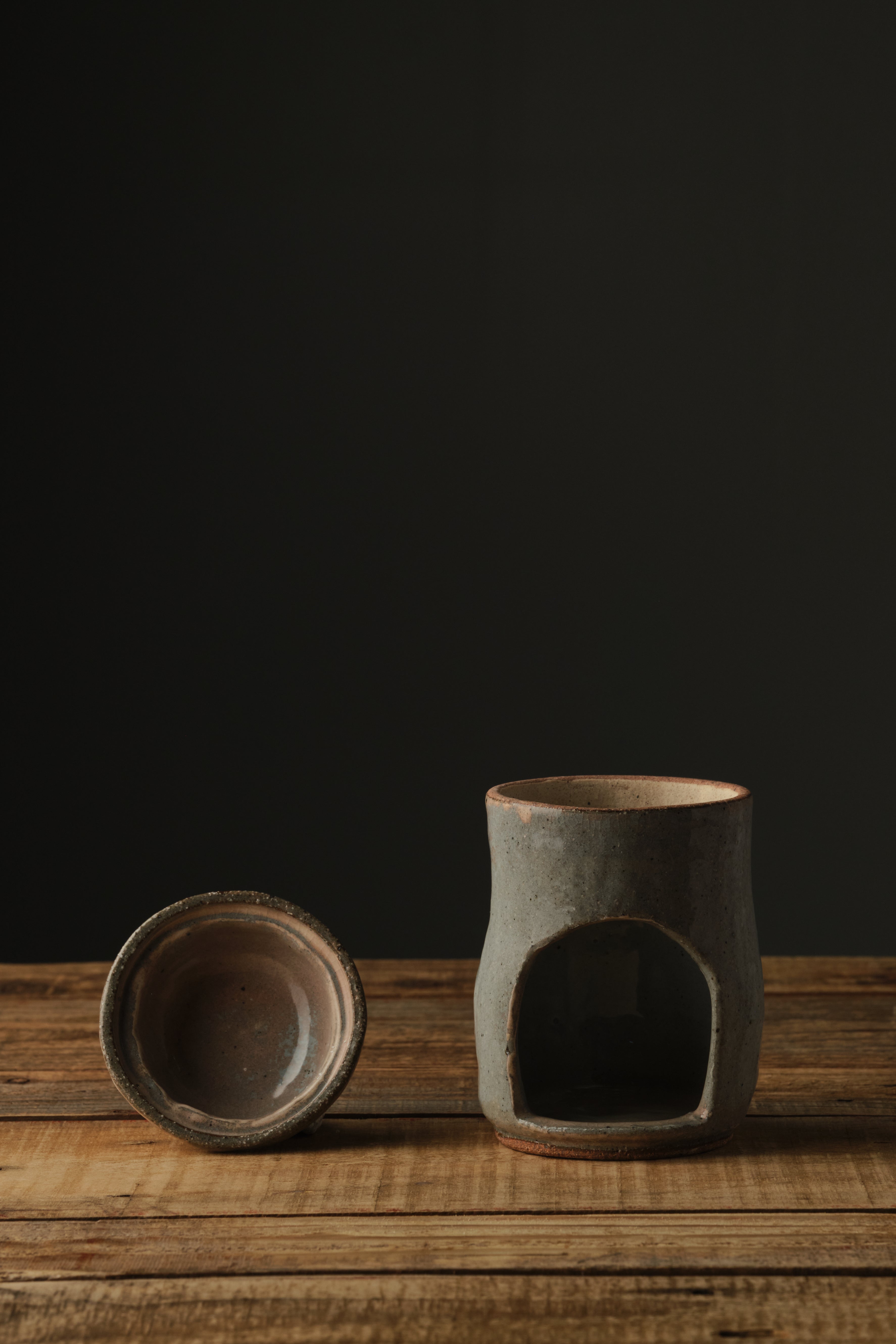Japan Handbuilt Shigaraki Handcrafted Oil Burner