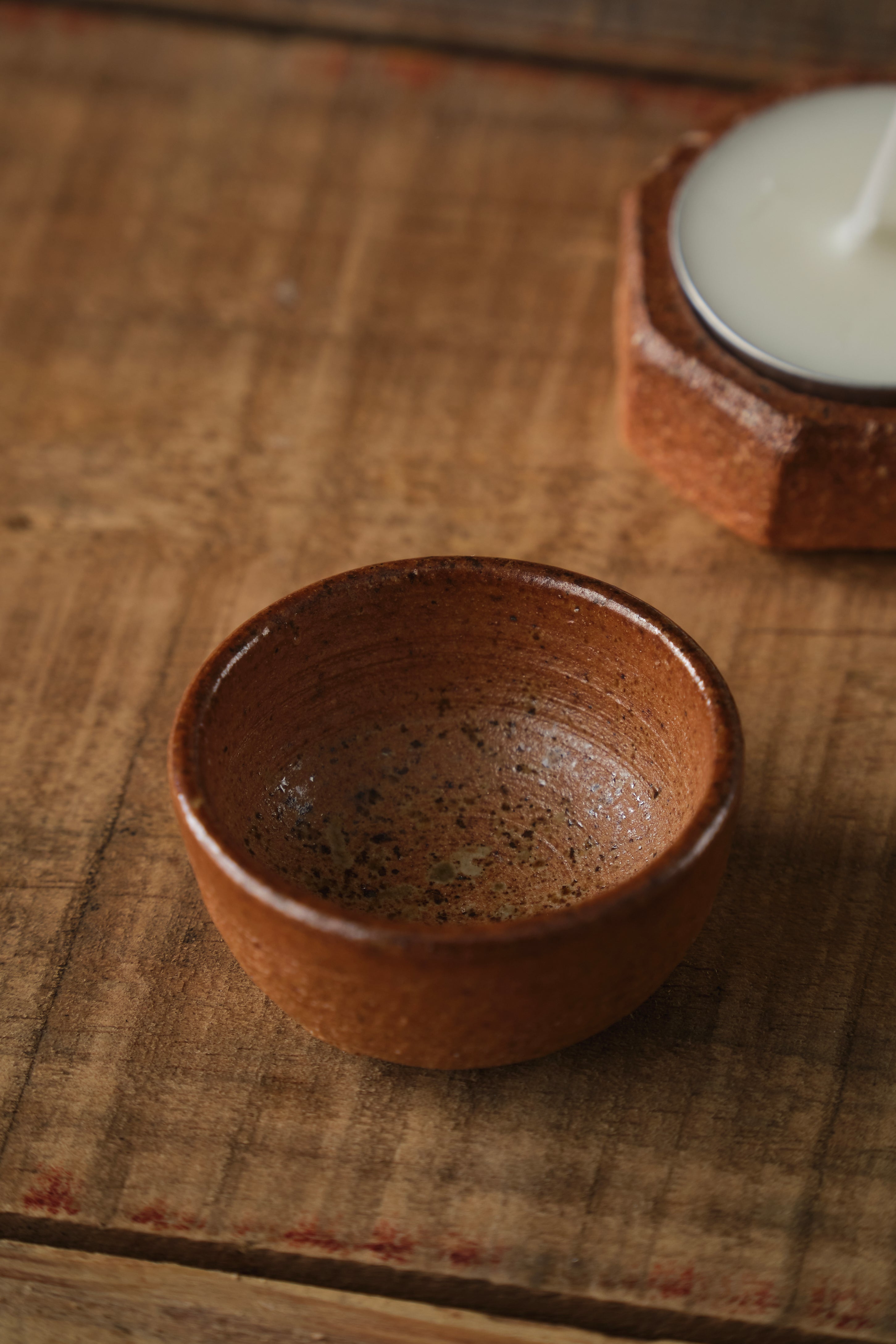 Japan Shigaraki Ware Tealight candle holder  (pre-sale)