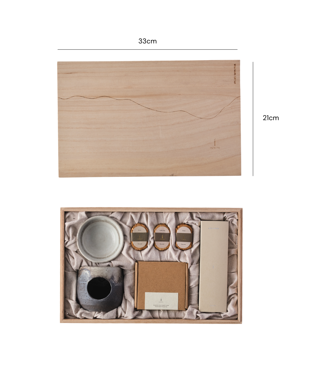 Ashscape Japanese Shigaraki Handcrafted Wax melt gift set