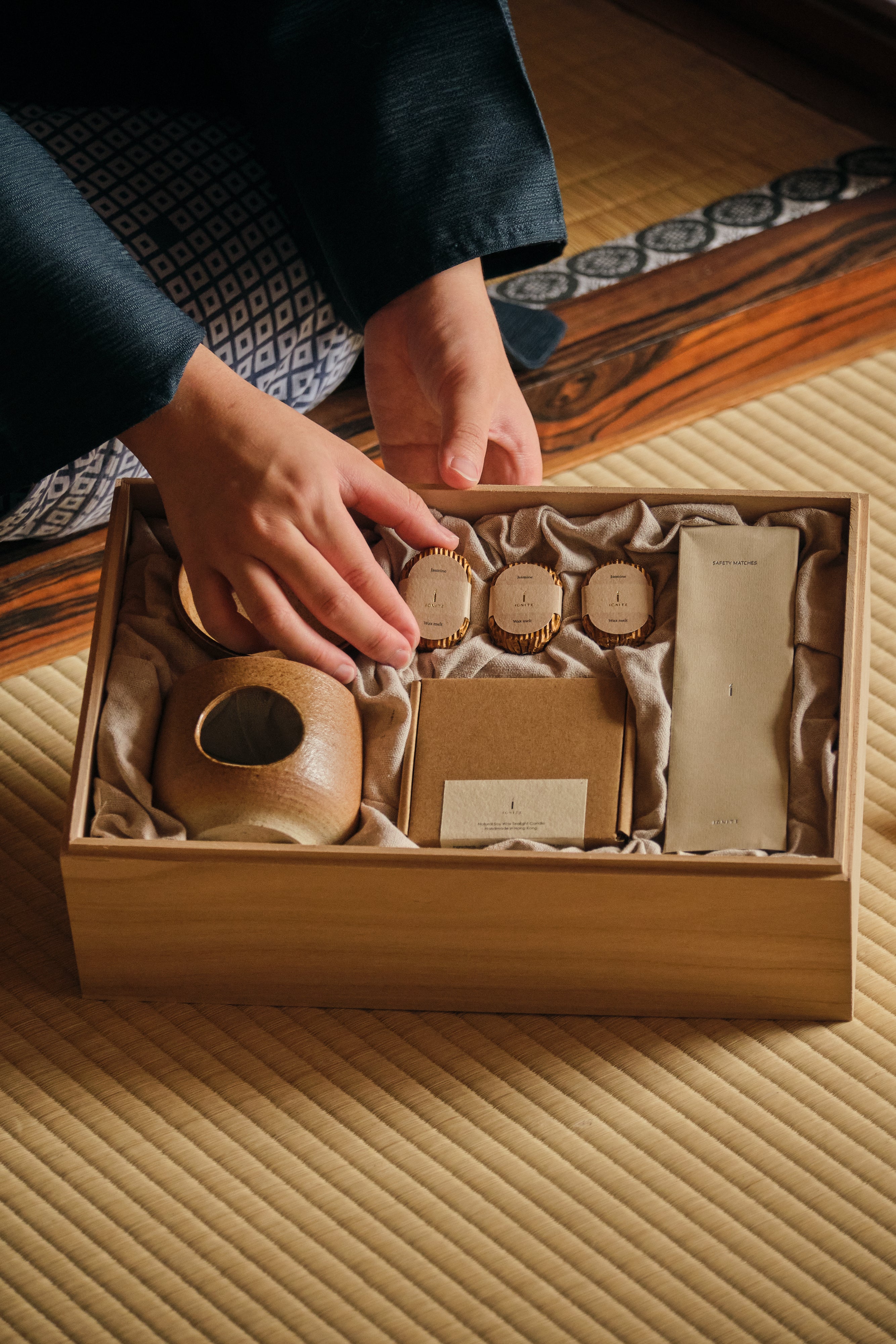 Japan Shigaraki ceramic Wax melt gift set